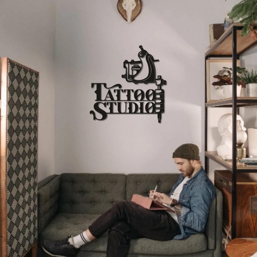 Amazon.com: Personalized Tattoo Studio Wall Art Custom Metal Sign